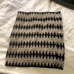Chevron mini skirt